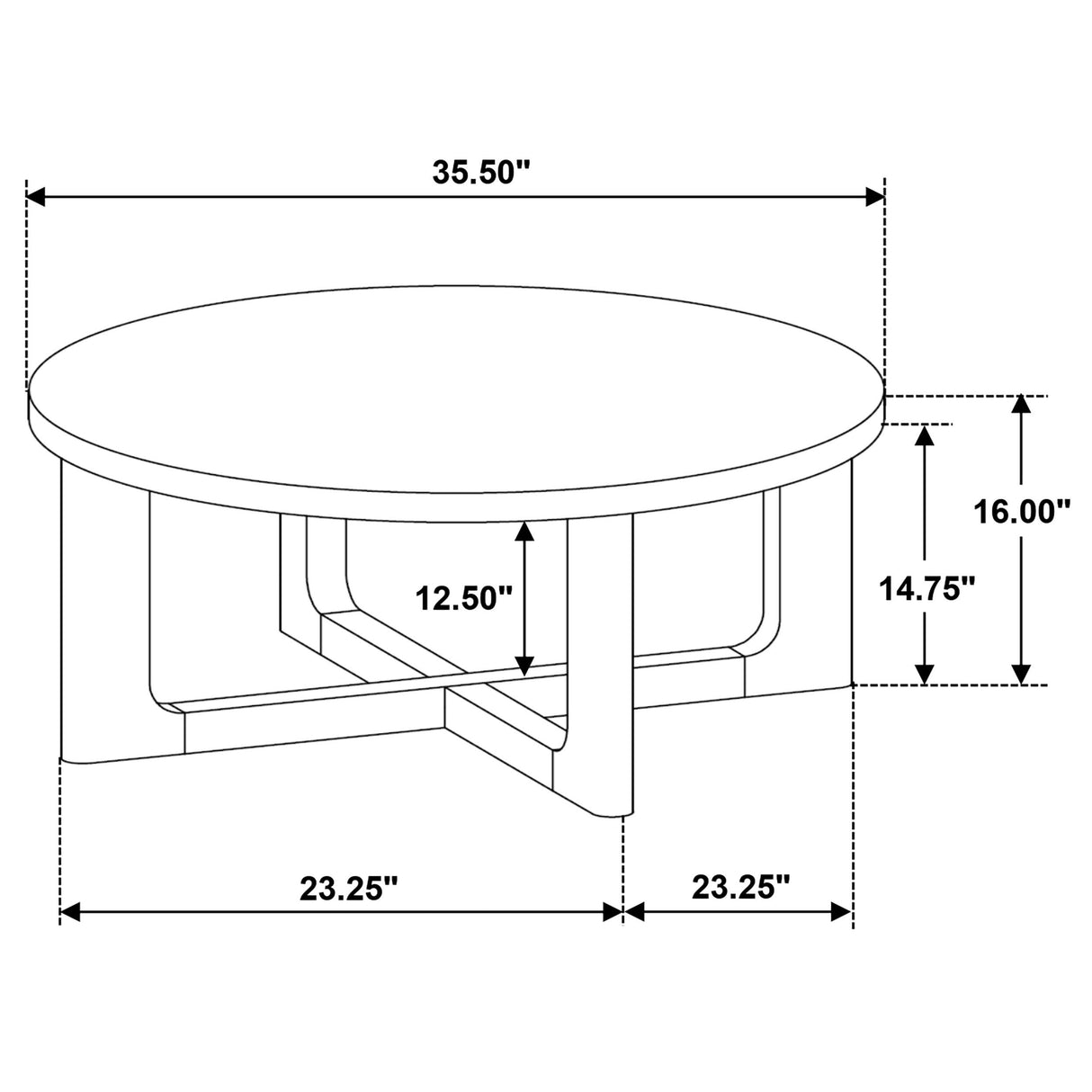  Coaster Furniture Kessler 735998-S2 2-piece Round Sculptural Wood Coffee Table Set - Brown IMAGE 14