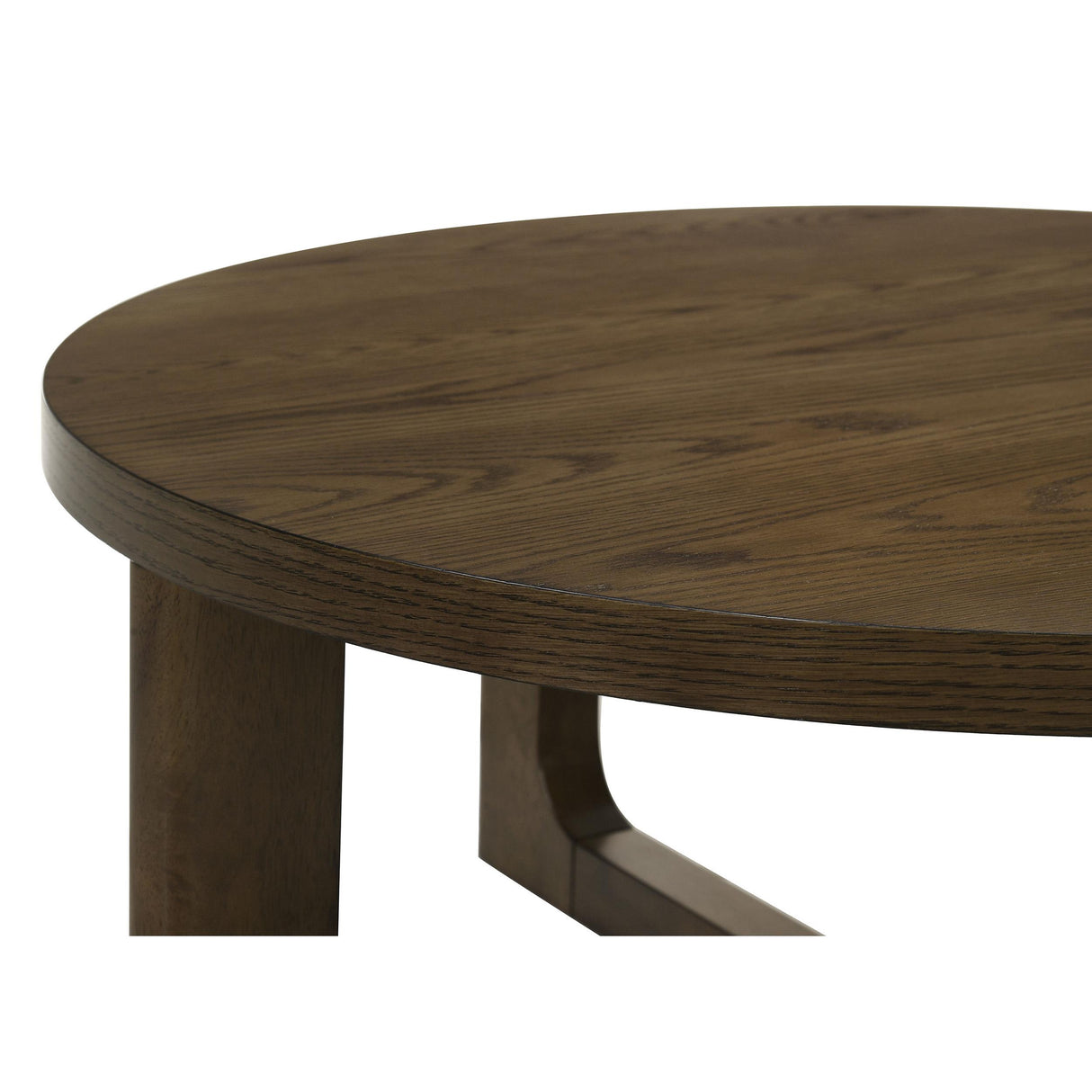  Coaster Furniture Kessler 735998-S3 3-piece Round Sculptural Wood Coffee Table Set - Brown IMAGE 8