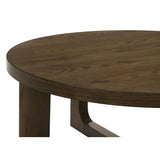  Coaster Furniture Kessler 735998-S3 3-piece Round Sculptural Wood Coffee Table Set - Brown IMAGE 8
