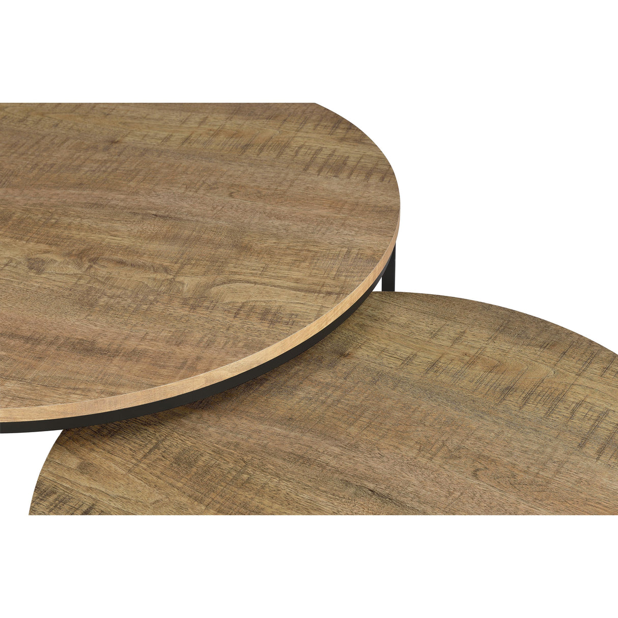 Coaster Furniture Lainey 736030 2-piece Round Nesting Coffee Table - Mango IMAGE 11