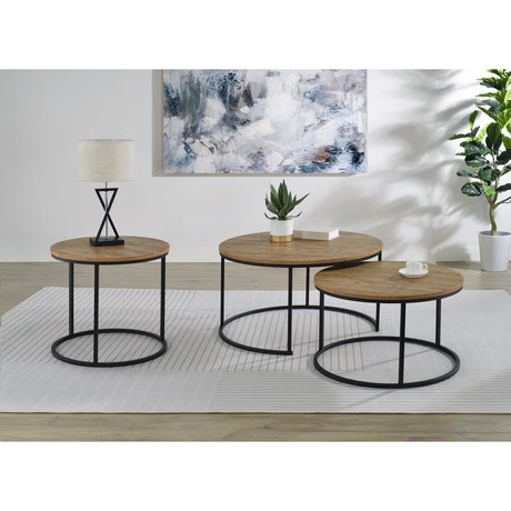  Coaster Furniture Lainey 736037 Round Occasional End Table - Mango IMAGE 10