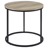  Coaster Furniture Lainey 736047 Round Occasional End Table - Distressed Pine IMAGE 7