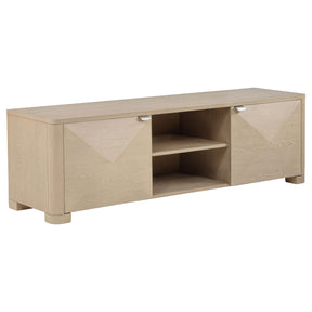  Coaster Furniture Marcelo 736053 71-inch TV Stand Media Console - Light Elm IMAGE 1