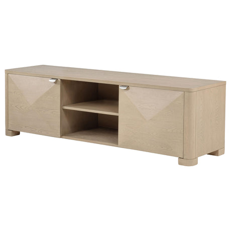  Coaster Furniture Marcelo 736053 71-inch TV Stand Media Console - Light Elm IMAGE 2