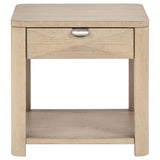  Coaster Furniture Marcelo 736057 Wood End Table with Drawer and Shelf - Light Elm IMAGE 13
