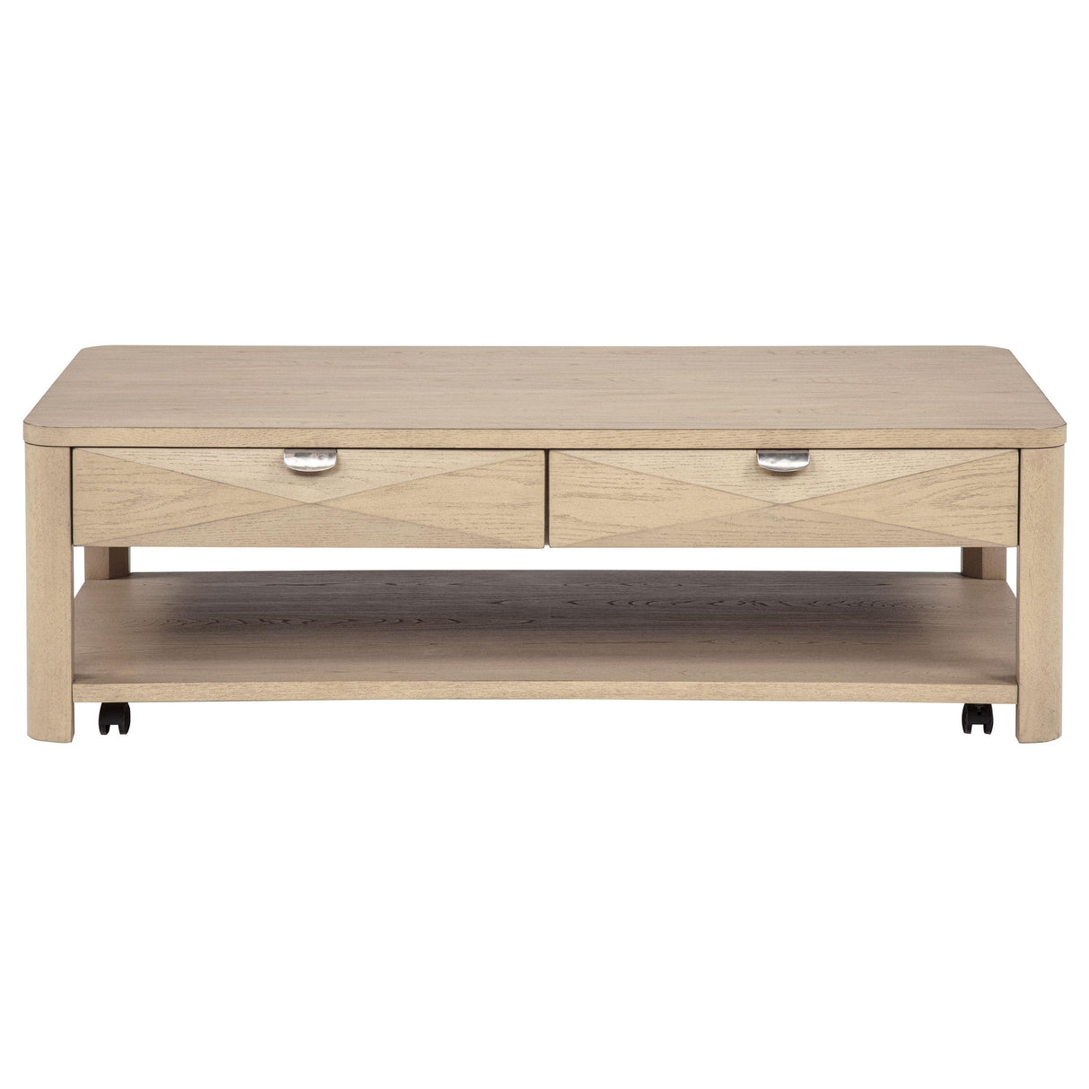  Coaster Furniture Marcelo 736058 Wood Coffee Table with 2 Drawers and Shelf - Light Elm IMAGE 12