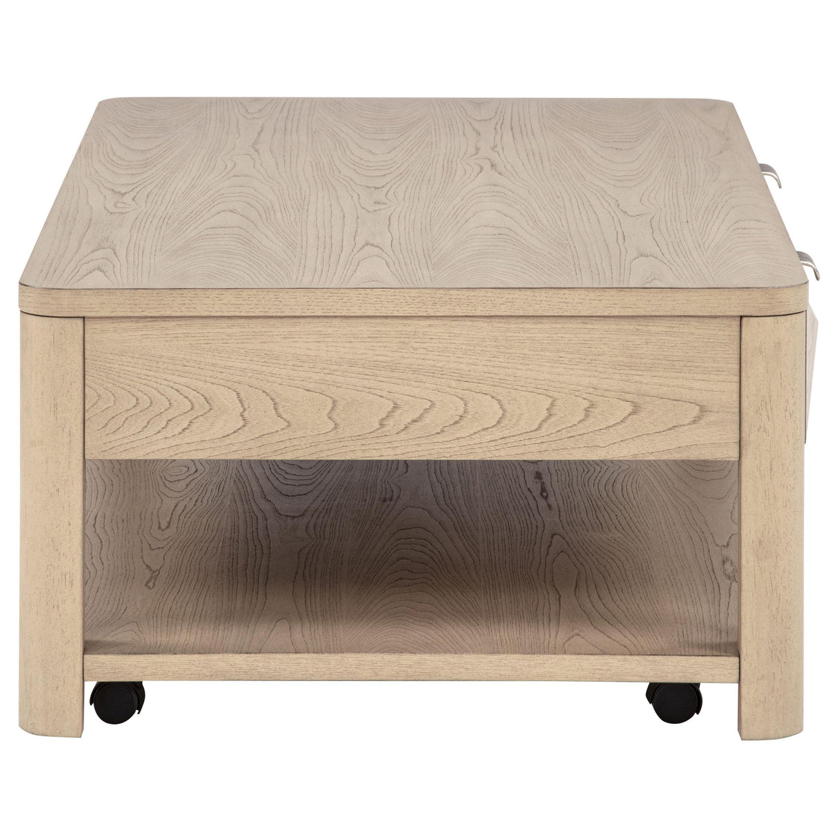  Coaster Furniture Marcelo 736058 Wood Coffee Table with 2 Drawers and Shelf - Light Elm IMAGE 13