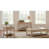  Coaster Furniture Marcelo 736058 Wood Coffee Table with 2 Drawers and Shelf - Light Elm IMAGE 14