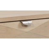  Coaster Furniture Marcelo 736058 Wood Coffee Table with 2 Drawers and Shelf - Light Elm IMAGE 5