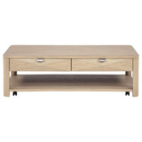  Coaster Furniture Marcelo 736058-S3 3-piece Coffee Table Set with Storage - Light Elm IMAGE 10