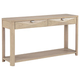  Coaster Furniture Marcelo 736059 Sofa Console Table with 2 Drawers and Shelf - Light Elm IMAGE 1