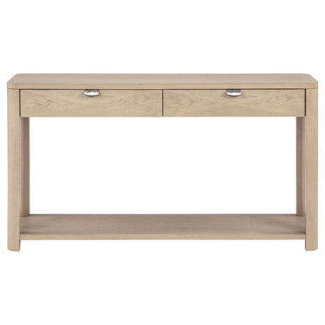  Coaster Furniture Marcelo 736059 Sofa Console Table with 2 Drawers and Shelf - Light Elm IMAGE 10