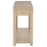  Coaster Furniture Marcelo 736059 Sofa Console Table with 2 Drawers and Shelf - Light Elm IMAGE 14