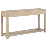  Coaster Furniture Marcelo 736059 Sofa Console Table with 2 Drawers and Shelf - Light Elm IMAGE 6