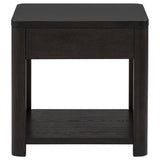  Coaster Furniture Marcelo 736067 Wood End Table with Drawer and Shelf - Coffee IMAGE 8