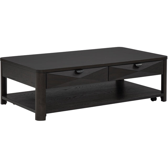  Coaster Furniture Marcelo 736068 Wood Coffee Table with 2 Drawers and Shelf - Coffee IMAGE 1