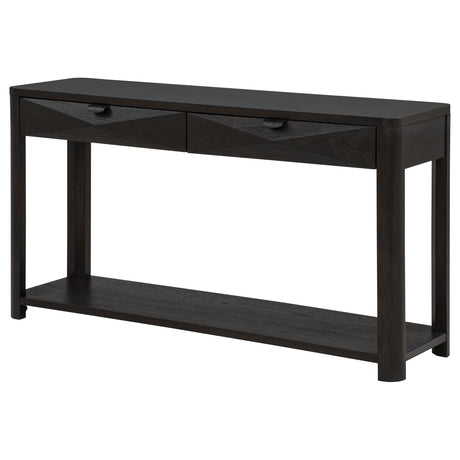  Coaster Furniture Marcelo 736069 Sofa Console Table with 2 Drawers and Shelf - Coffee IMAGE 11