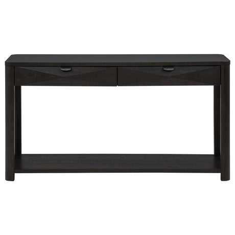  Coaster Furniture Marcelo 736069 Sofa Console Table with 2 Drawers and Shelf - Coffee IMAGE 9