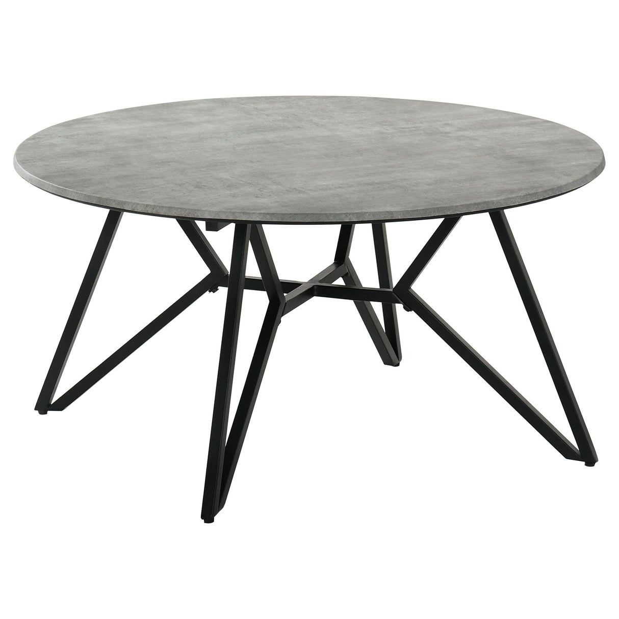  Coaster Furniture Hadi 736178-S3 3-piece Round SmartTop Coffee and End Table Set - Cement IMAGE 10