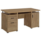  Coaster Furniture Tracy 800788 55-inch 2-drawer Office Computer Desk - Mango IMAGE 1