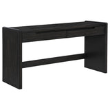  Coaster Furniture Leandro 800790 2-drawer Home Office Writing Desk - Burnished Black IMAGE 1