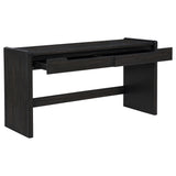  Coaster Furniture Leandro 800790 2-drawer Home Office Writing Desk - Burnished Black IMAGE 10