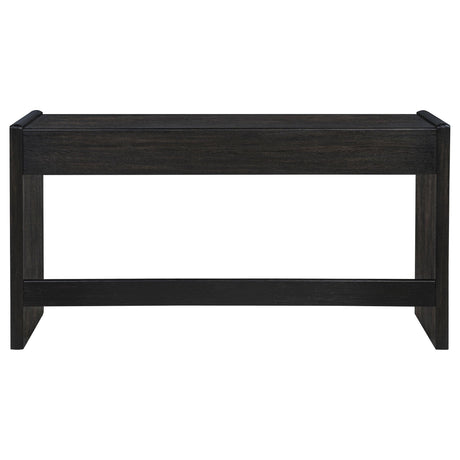  Coaster Furniture Leandro 800790 2-drawer Home Office Writing Desk - Burnished Black IMAGE 11