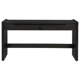  Coaster Furniture Leandro 800790 2-drawer Home Office Writing Desk - Burnished Black IMAGE 13