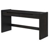  Coaster Furniture Leandro 800790 2-drawer Home Office Writing Desk - Burnished Black IMAGE 2