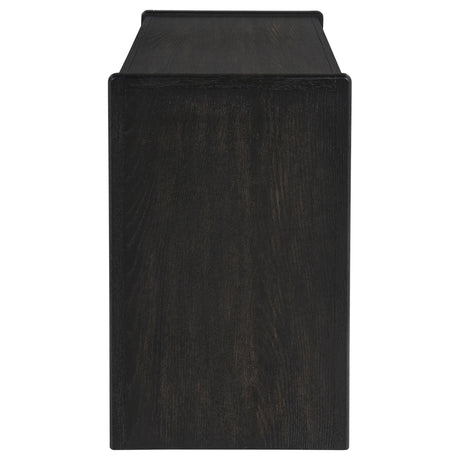  Coaster Furniture Leandro 800790 2-drawer Home Office Writing Desk - Burnished Black IMAGE 5