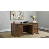  Coaster Furniture Altidore 800795 68-inch 7-drawer Executive Home Office Desk - Distressed Brown IMAGE 2