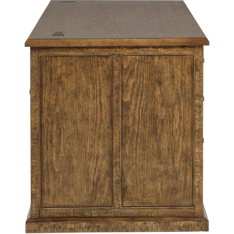  Coaster Furniture Altidore 800795 68-inch 7-drawer Executive Home Office Desk - Distressed Brown IMAGE 8