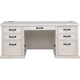  Coaster Furniture Altidore 800796 68-inch 7-drawer Executive Home Office Desk - Distressed White IMAGE 5