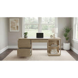  Coaster Furniture Harkes 800797 75-inch 3-drawer Computer Desk with Adjustable Shelf - Light Elm IMAGE 2