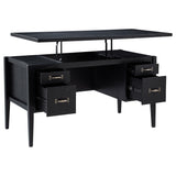  Coaster Furniture Graham 800866 54-inch 4-drawer Double Pedestal Lift Top Computer Desk - Black IMAGE 12