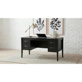  Coaster Furniture Graham 800866 54-inch 4-drawer Double Pedestal Lift Top Computer Desk - Black IMAGE 3