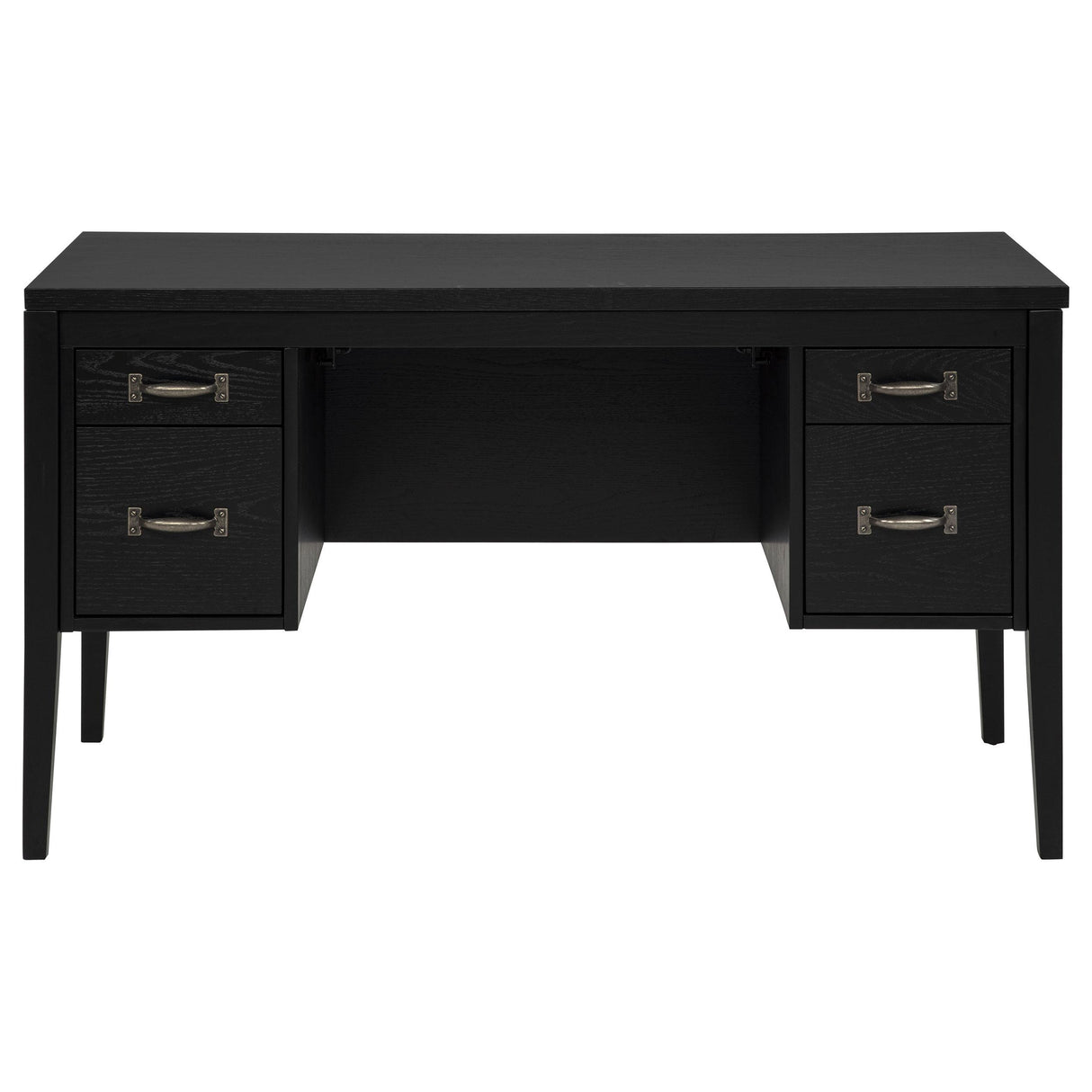  Coaster Furniture Graham 800866 54-inch 4-drawer Double Pedestal Lift Top Computer Desk - Black IMAGE 6