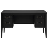  Coaster Furniture Graham 800866 54-inch 4-drawer Double Pedestal Lift Top Computer Desk - Black IMAGE 6