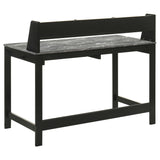  Coaster Furniture Besler 801076 47-inch SmartTop Writing Desk with Shelf - Grey Stone/Black IMAGE 3
