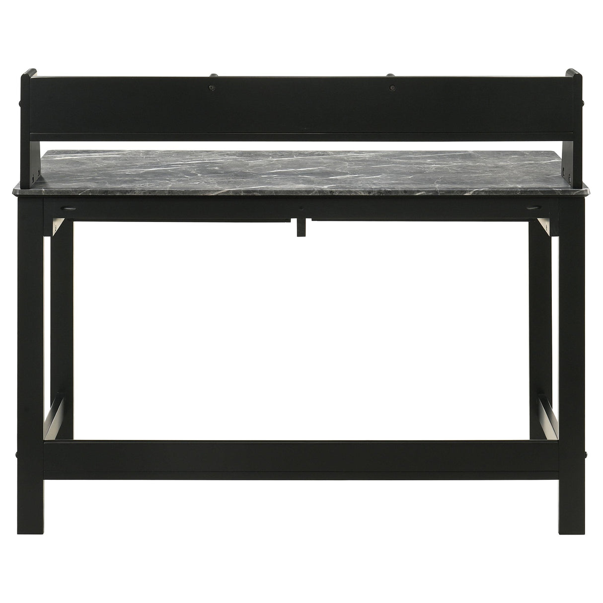  Coaster Furniture Besler 801076 47-inch SmartTop Writing Desk with Shelf - Grey Stone/Black IMAGE 4