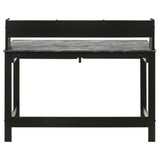  Coaster Furniture Besler 801076 47-inch SmartTop Writing Desk with Shelf - Grey Stone/Black IMAGE 4