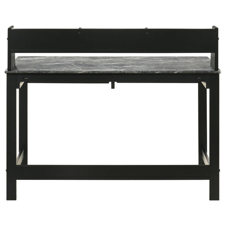  Coaster Furniture Besler 801076 47-inch SmartTop Writing Desk with Shelf - Grey Stone/Black IMAGE 4