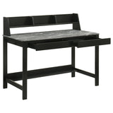  Coaster Furniture Besler 801076 47-inch SmartTop Writing Desk with Shelf - Grey Stone/Black IMAGE 7