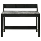  Coaster Furniture Besler 801076 47-inch SmartTop Writing Desk with Shelf - Grey Stone/Black IMAGE 9