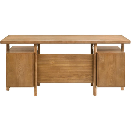  Coaster Furniture Roldan 801115 69-inch 4-drawer Computer Desk with File Drawer - Light Ash IMAGE 9