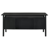  Coaster Furniture Goodson 801586 64-inch 4-Drawer Double Pedestal Computer Desk - Black IMAGE 11