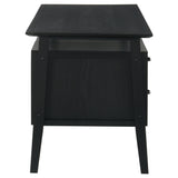  Coaster Furniture Goodson 801586 64-inch 4-Drawer Double Pedestal Computer Desk - Black IMAGE 3