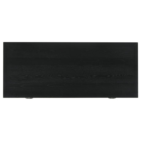  Coaster Furniture Goodson 801586 64-inch 4-Drawer Double Pedestal Computer Desk - Black IMAGE 6