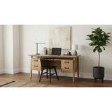  Coaster Furniture Goodson 801587 64-inch 4-Drawer Double Pedestal Computer Desk  - Distressed Light Brown IMAGE 16
