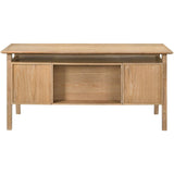  Coaster Furniture Goodson 801587 64-inch 4-Drawer Double Pedestal Computer Desk  - Distressed Light Brown IMAGE 9